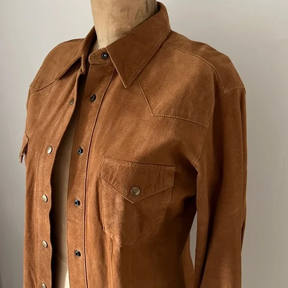 Vintage 1980’s Leather Shirt/Jacket - Picture 10 of 16